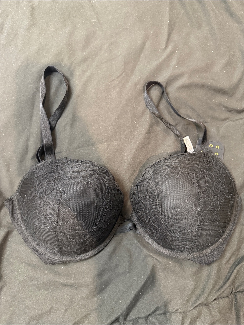 Victoria's Secret Black Lace Push-Up Bra